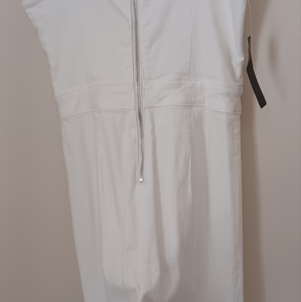 Bebe White Jean Jumper Size 10 - Picture 8 of 8
